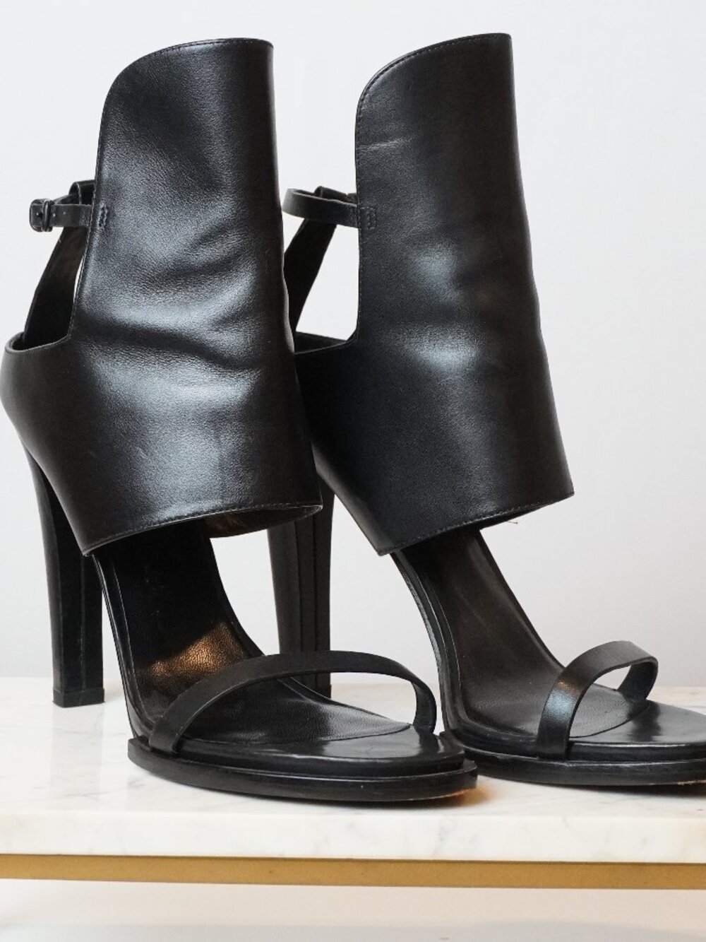 Alexander Wang Black Leather Sandals